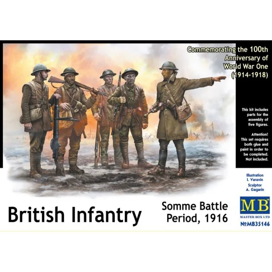 British infantry, Somme battle, 1916 - Master Box Ltd. 35146