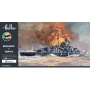 STARTER KIT Twin Set Bismarck + Tirpitz, 1/400 - Heller 55078