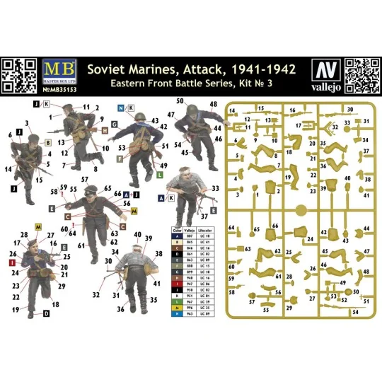 Soviet marinas Attack 1941-42 Easter Fro, 1/35 - Master Box Ltd. 35153