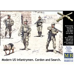 Modern U.S.infantrymen. Cordon and Searc, 1/35 - Master Box Ltd. 35154