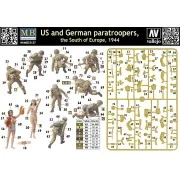 U.S. and German paratroopers, South of Eu, 1/35 - Master Box Ltd. 3... U.S. and German paratroopers, South of Eu, 1/35 - Master Box Ltd. 3...