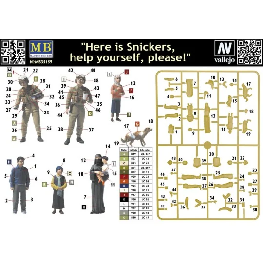 Here is Snickers help yourself, please, 1/35 - Master Box Ltd. 35159