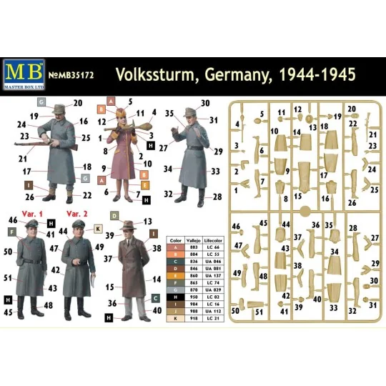 Volkssturm Germany, 1944-1945 - Master Box Ltd. 35172