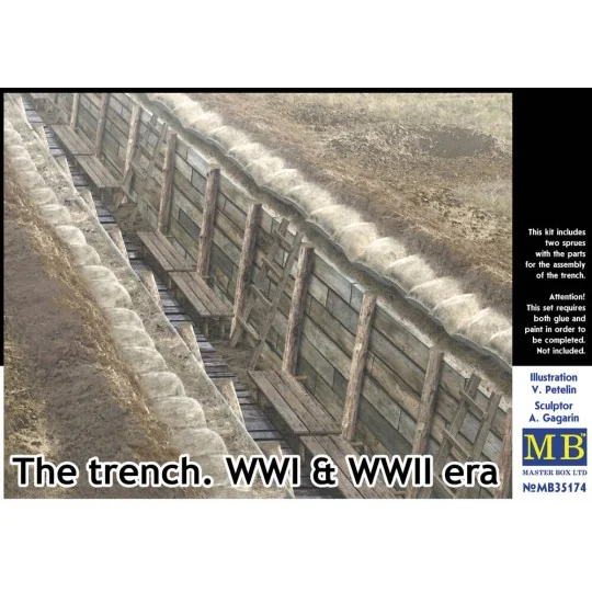 The trench. WWI & WWII era, 1/35 - Master Box Ltd. 35174