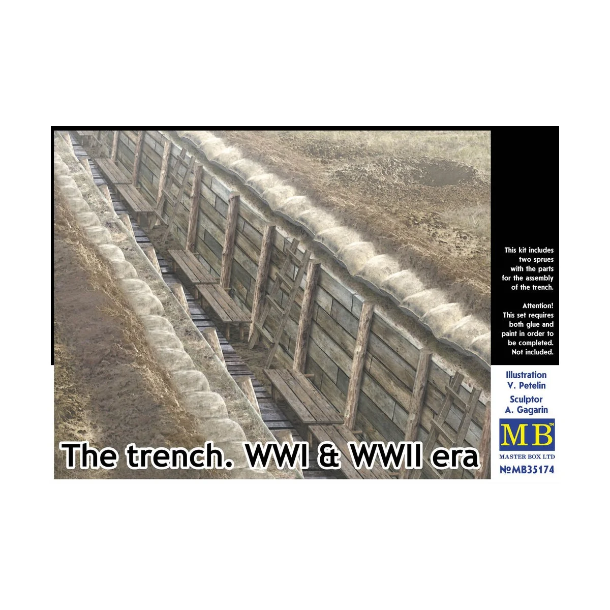 The trench. WWI & WWII era, 1/35 - Master Box Ltd. 35174