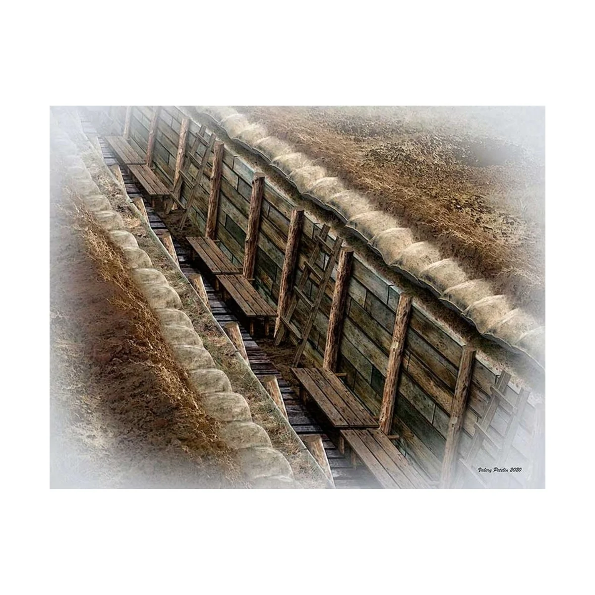 The trench. WWI & WWII era - Master Box Ltd. 35174