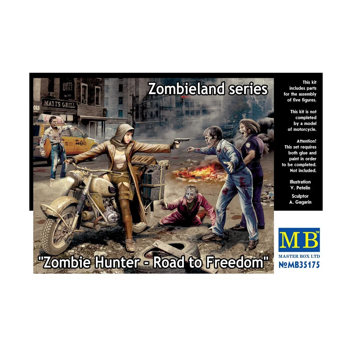 Zombie Hunter-Road to Freedom.Zombieland - Master Box Ltd. 35175