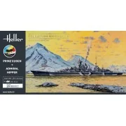 STARTER KIT Twin Set Prinz Eugen + Admiral Hipper - Heller 55083