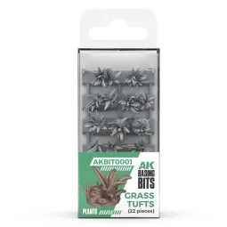 GRASS TUFTS - BASING BITS 22 pieces - AK Interactive AKBIT0001