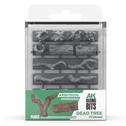 DEAD TREE BASING - BASING BITS 17 pieces - AK Interactive AKBIT0006