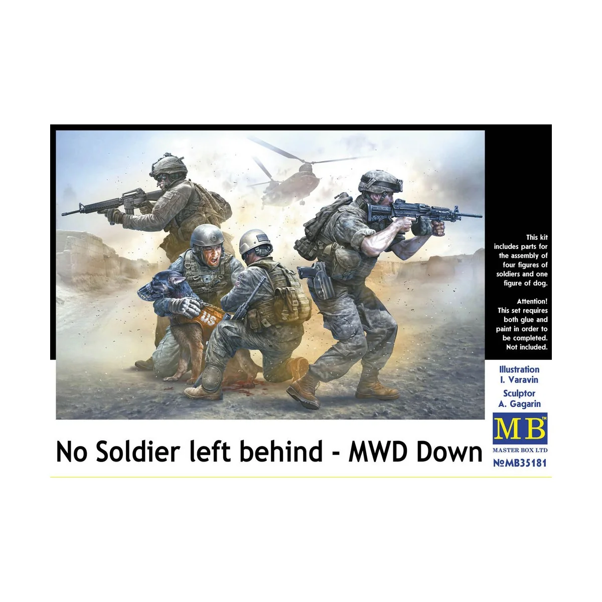 No Soldier left behind - MWD Down, 1/35 - Master Box Ltd. 35181