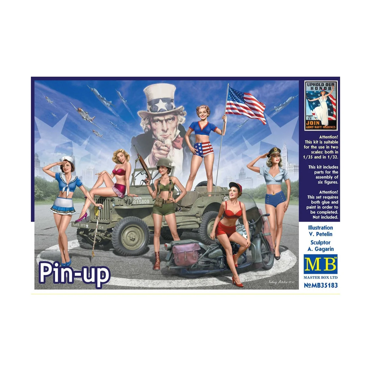 Pin-up, 1/35 - Master Box Ltd. 35183 Pin-up, 1/35 - Master Box Ltd. 35183