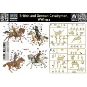 British and German cavalrymen, WWI era, 1/35 - Master Box Ltd. 35184 British and German cavalrymen, WWI era, 1/35 - Master Box Ltd. 35184