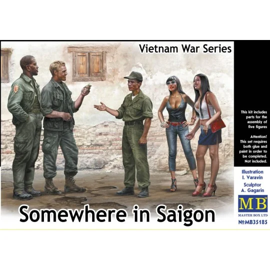 Somewhere in Saigon, Vietnam War Series, 1/35 - Master Box Ltd. 35185 Somewhere in Saigon, Vietnam War Series, 1/35 - Master Box Ltd. 35185