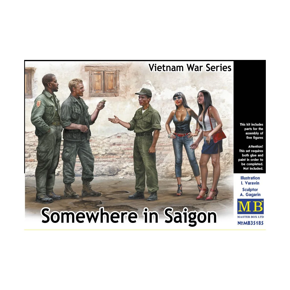 Somewhere in Saigon, Vietnam War Series, 1/35 - Master Box Ltd. 35185 Somewhere in Saigon, Vietnam War Series, 1/35 - Master Box Ltd. 35185
