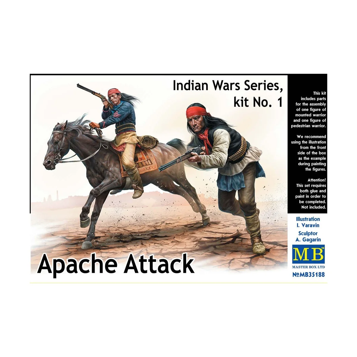 Apache Attack, Indian Wars Series, kit No1, 1/35 - Master Box Ltd. ...