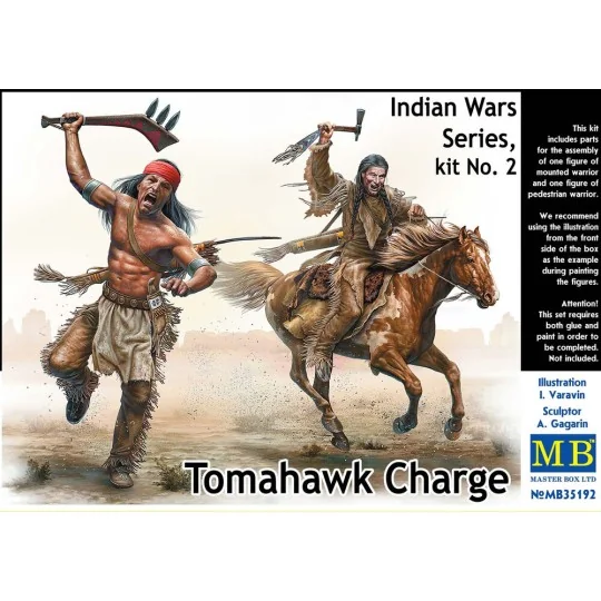 Tomahawk Charge.Indian Wars Series, kit No.2 - Master Box Ltd. 35192
