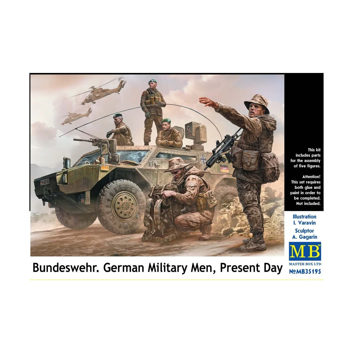 Bundeswehr,German military men, Present day - Master Box Ltd. 35195