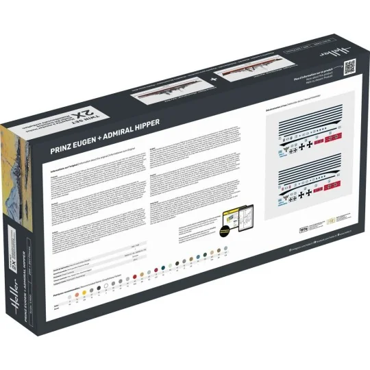 STARTER KIT Twin Set Prinz Eugen + Admiral Hipper, 1/400 - Heller 5... STARTER KIT Twin Set Prinz Eugen + Admiral Hipper, 1/400 - Heller 5...