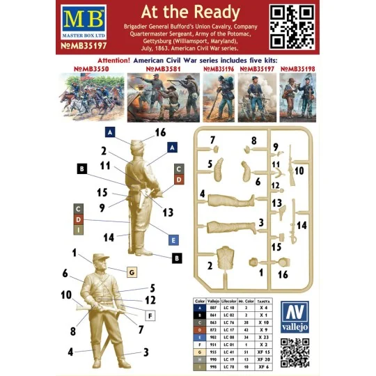 At the Ready Brigadier General Bufford's Union Cavalr, 1/35 - Maste...