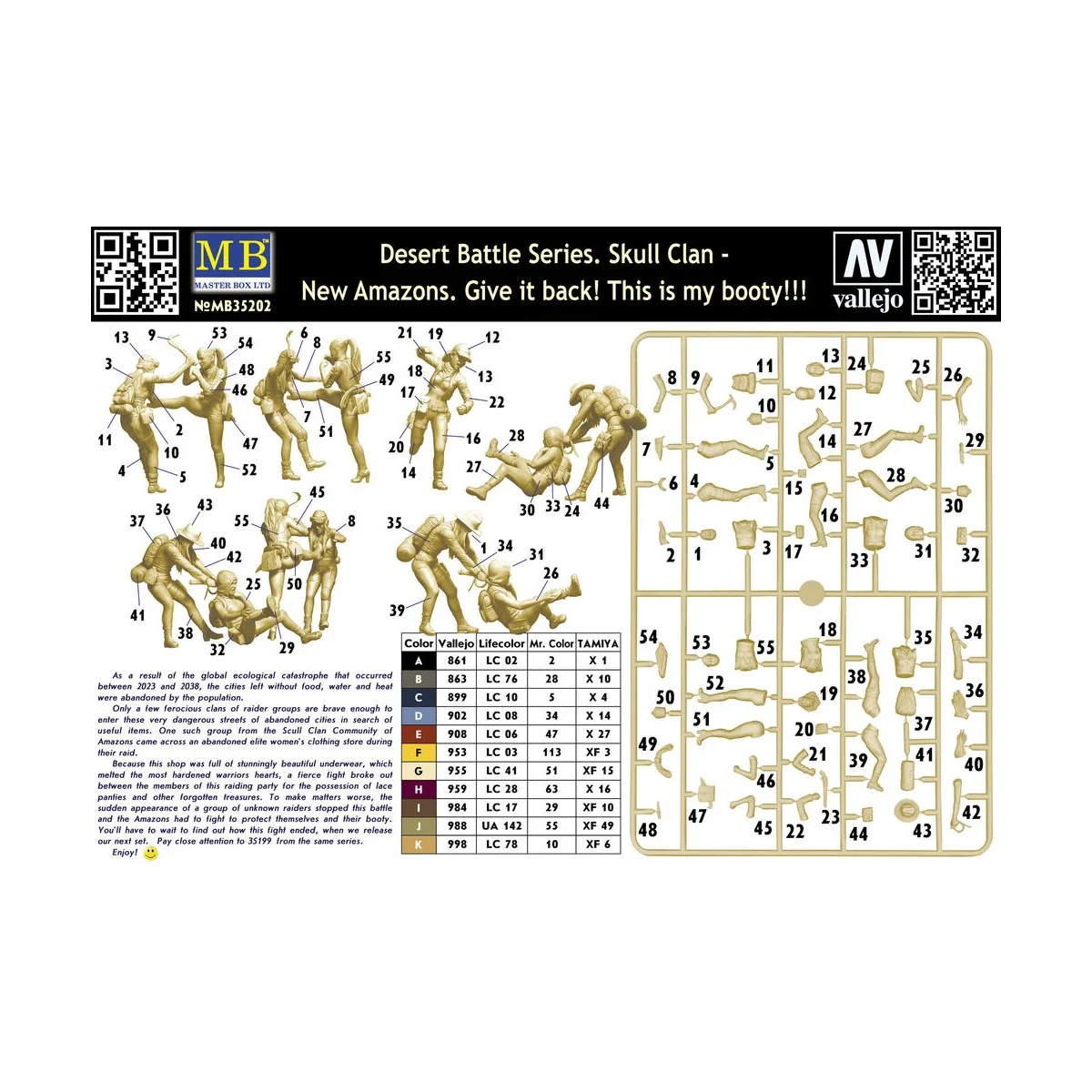 Desert Battle Series. Skull Clan-New Amazons, 1/35 - Master Box Ltd...