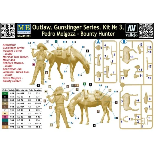 Outlow. Gunslinger series. Kit No.3. Pedro Melgoza - Bounty Hunter,... Outlow. Gunslinger series. Kit No.3. Pedro Melgoza - Bounty Hunter,...