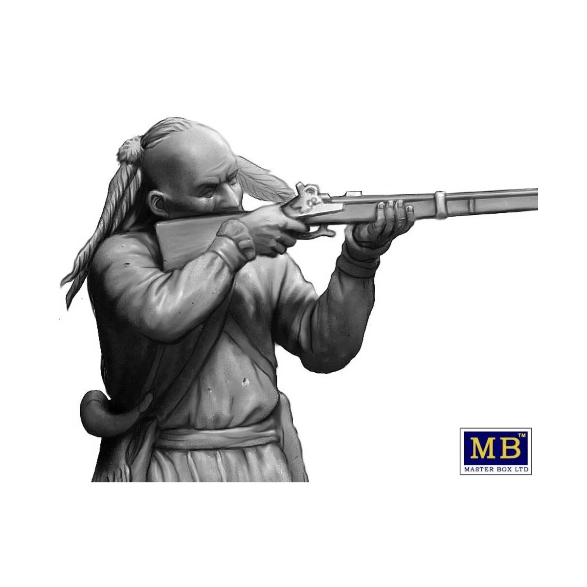 Wounded brother. Indian Wars series, XVIII century. Kit No. 2, 1/35... Wounded brother. Indian Wars series, XVIII century. Kit No. 2, 1/35...