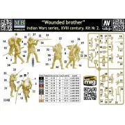 Wounded brother. Indian Wars series, XVIII century. Kit No. 2 - Mas...