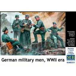 German military men, WWII era, 1/35 - Master Box Ltd. 35211