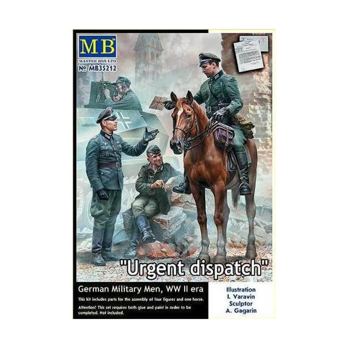 Urgent Dispatch. German Military Men, WWII era, 1/35 - Master Box L... Urgent Dispatch. German Military Men, WWII era, 1/35 - Master Box L...
