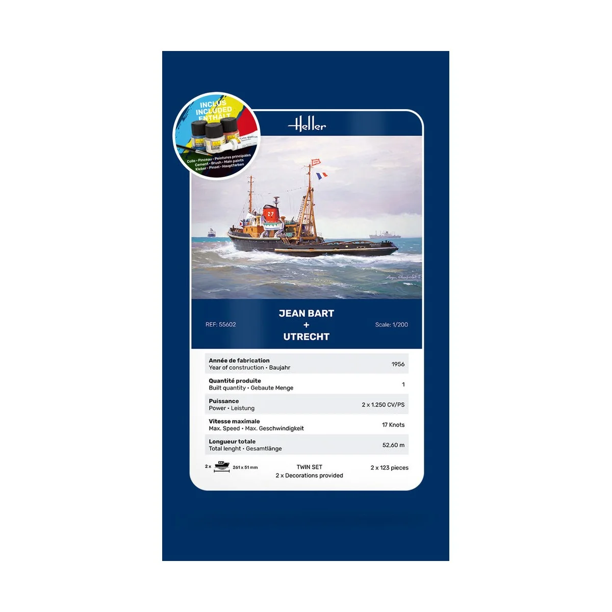 STARTER KIT Twin Set Jean Bart + Utrecht - Heller 55602