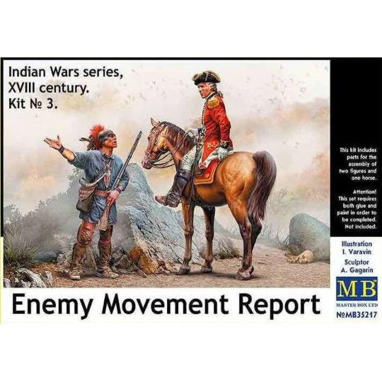 Enemy Movement Report. Indian Wars Series, XVIII century. Kit No. 3...