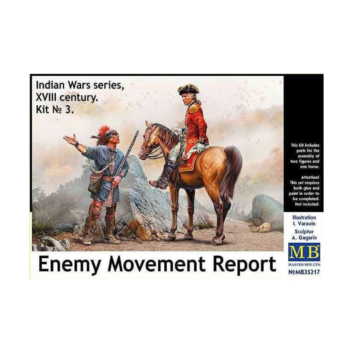 Enemy Movement Report. Indian Wars Series, XVIII century. Kit No. 3...