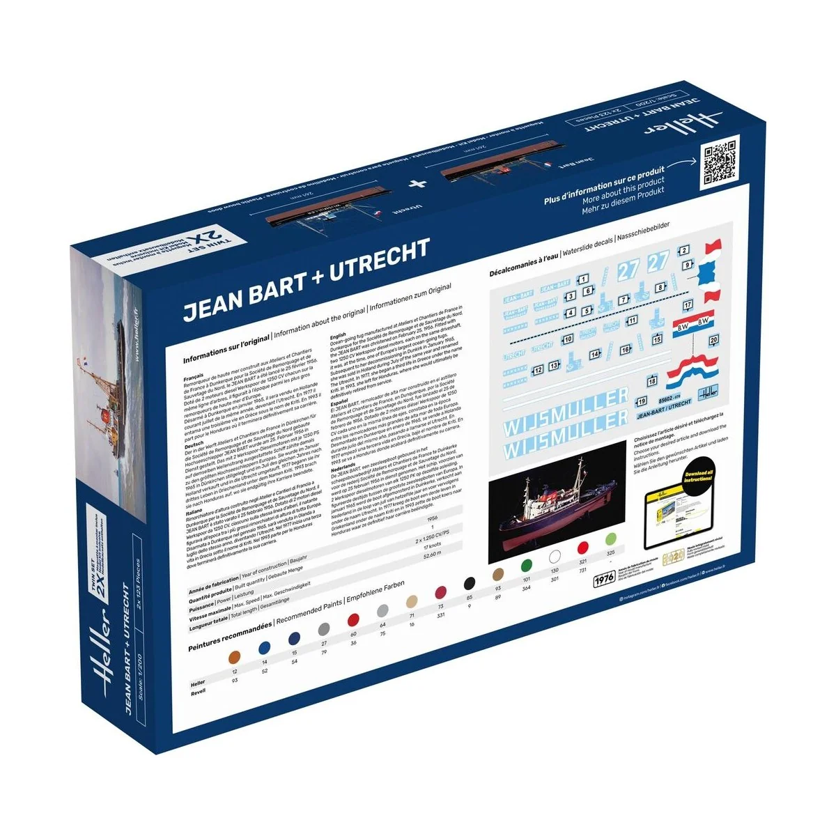 STARTER KIT Twin Set Jean Bart + Utrecht, 1/200 - Heller 55602