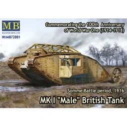 Mk I "Male"British tank,Somme battle1916 - Master Box Ltd. 72001