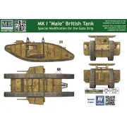 MK I Male British tank, Special modificat, 1/72 - Master Box Ltd. 7... MK I Male British tank, Special modificat, 1/72 - Master Box Ltd. 7...