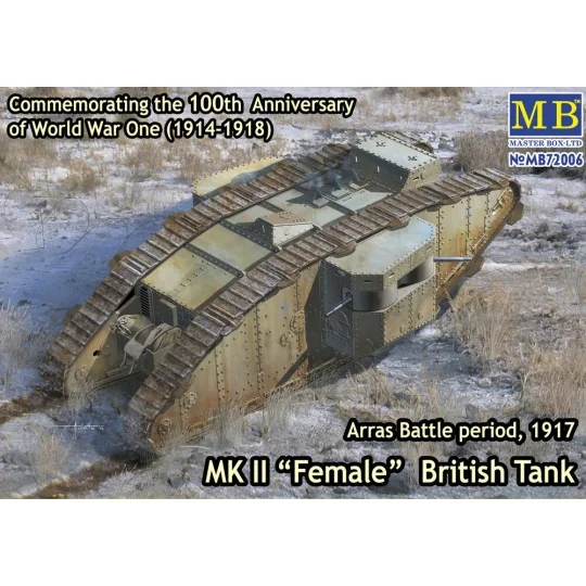 Mk II Female British tank.Arras Battle, 1/72 - Master Box Ltd. 72006 Mk II Female British tank.Arras Battle, 1/72 - Master Box Ltd. 72006