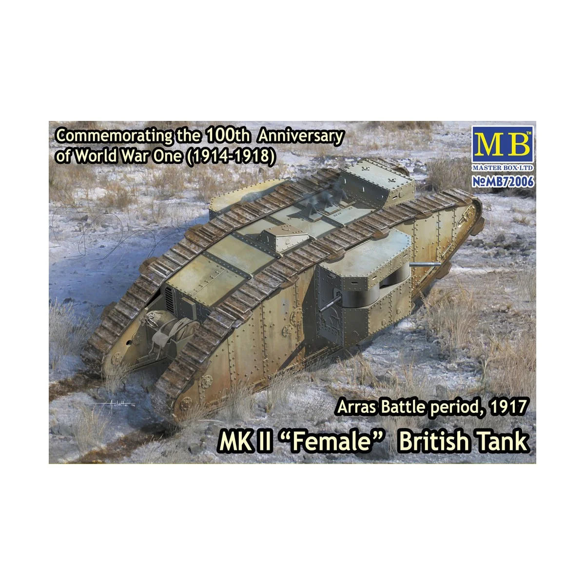 Mk II Female British tank.Arras Battle, 1/72 - Master Box Ltd. 72006 Mk II Female British tank.Arras Battle, 1/72 - Master Box Ltd. 72006