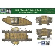 Mk II Female British tank.Arras Battle - Master Box Ltd. 72006