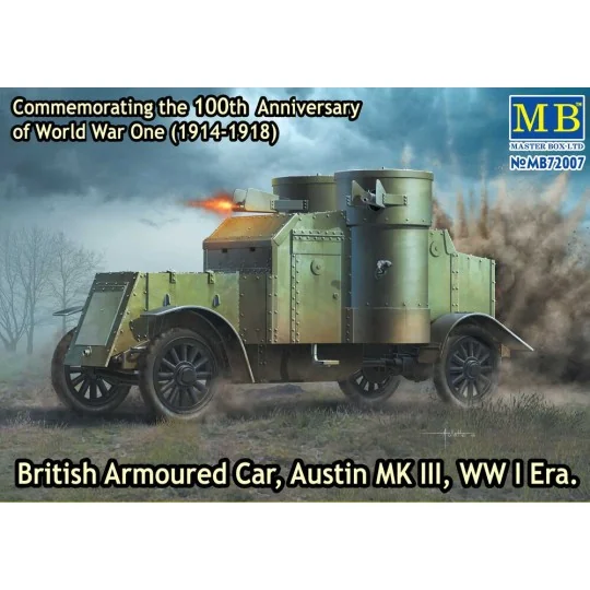 Austin Mk.III British armored car1914-18, 1/72 - Master Box Ltd. 72007 Austin Mk.III British armored car1914-18, 1/72 - Master Box Ltd. 72007