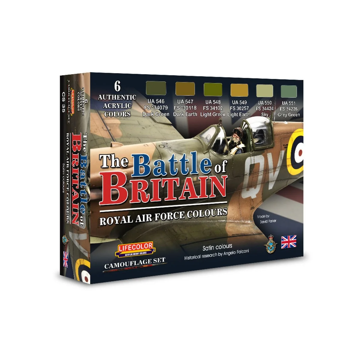 Battle Of Britain, Royal Air Force Colors 6 x 22 ml - Lifecolor CS35