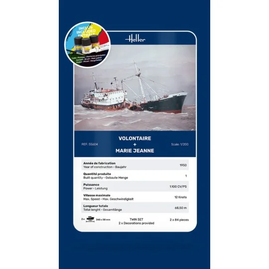 STARTER KIT Twin Set Volontaire + Marie Jeanne - Heller 55604