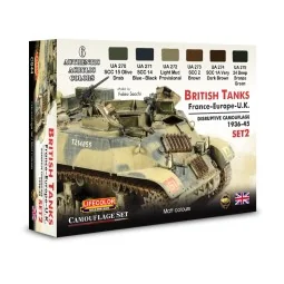 British Tanks, France-Europe, U.K., Disruptive Camouflage, Set 2 6 ...