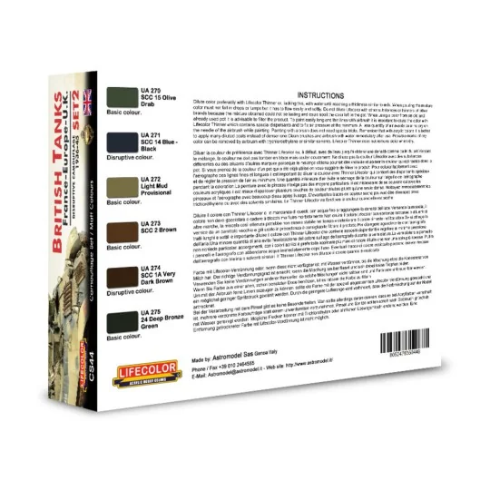 British Tanks, France-Europe, U.K., Disruptive Camouflage, Set 2 6 ...