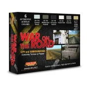 War On The Road – Concrete Tarmac & Plaster 6 x 22 ml - Lifecolor CS49