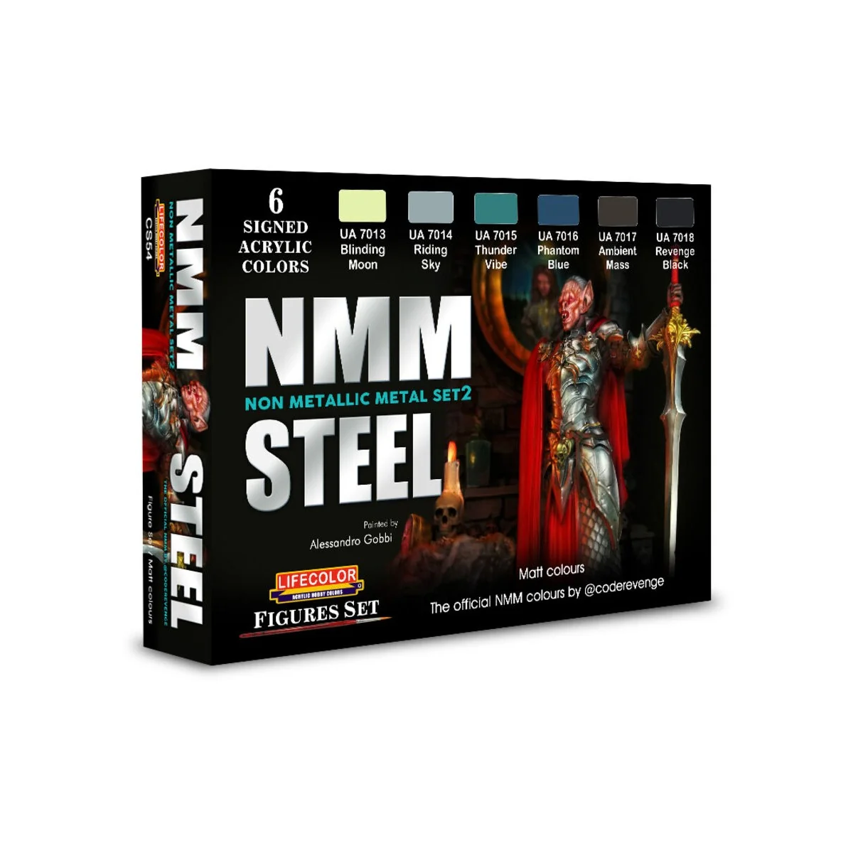 NMM – Non Metallic Metal – Set 2 STEEL 6 x 22 ml - Lifecolor CS54