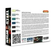 NMM – Non Metallic Metal – Set 2 STEEL 6 x 22 ml - Lifecolor CS54