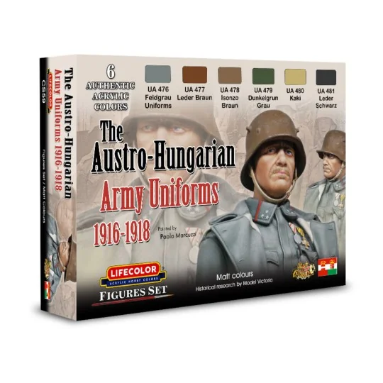 The Austro-Hungarian Army Uniforms 1916-1918 6 x 22 ml - Lifecolor ... The Austro-Hungarian Army Uniforms 1916-1918 6 x 22 ml - Lifecolor ...