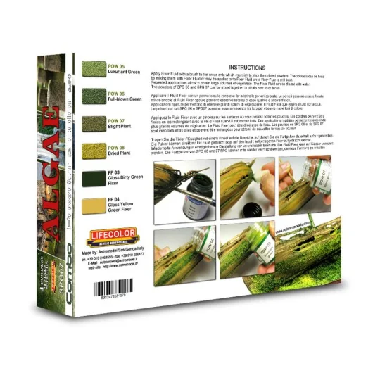 Algae 6 x 22 ml - Lifecolor SPG07