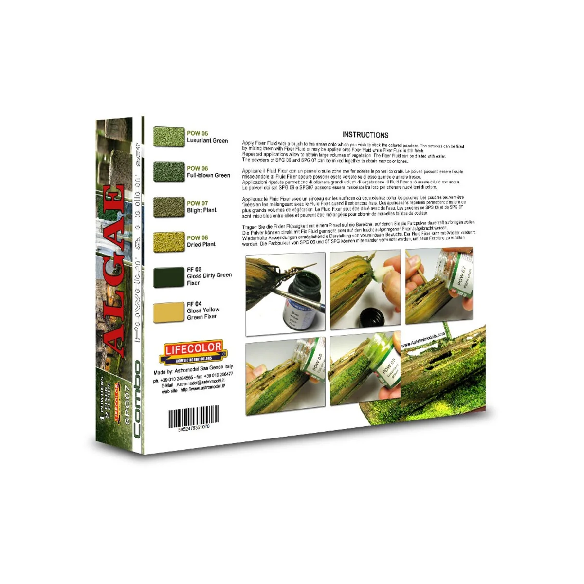 Algae 6 x 22 ml - Lifecolor SPG07